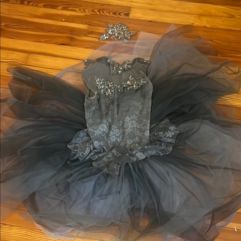 Elegant Gray Kids Costume Dress